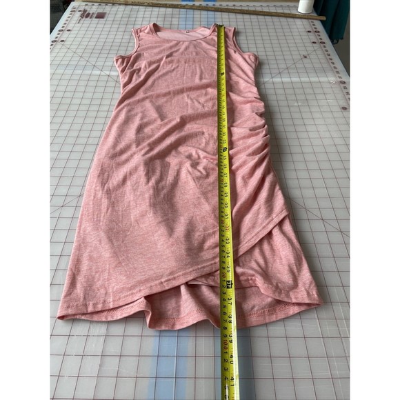 Womens Unbranded Medium Heathered Peachy Pink Tank Top Dress‎ Lined - Picture 12 of 13